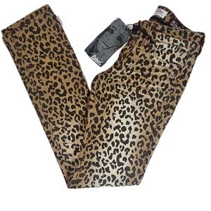 Petrol Jeans Womens‎ 0 Animal Print Leopard Skinny Fit Stretch Denim Chic Pants